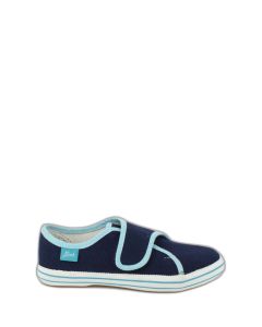 Leichter Leinenschuh Basic Blau