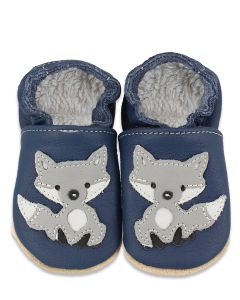 Krabbelschuh Blue Fox mit Warmfutter