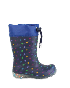 Regenstiefel Blinking Hearts mit Warmfutter