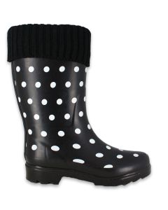 Damen Gummistiefel Dots mit Warmfutter